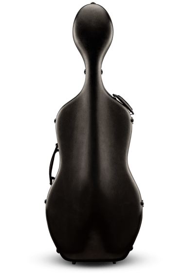 CACL30 Polycarbonate 4/4 Cello Case w/ brushed black finish