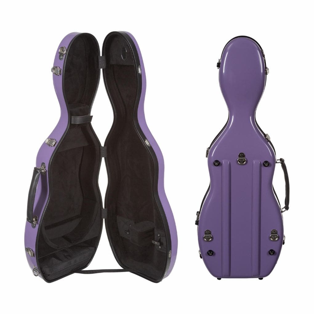 B1062FBLS-1-PUBK FIBER CELLO-SHAPED VN PURPLE W