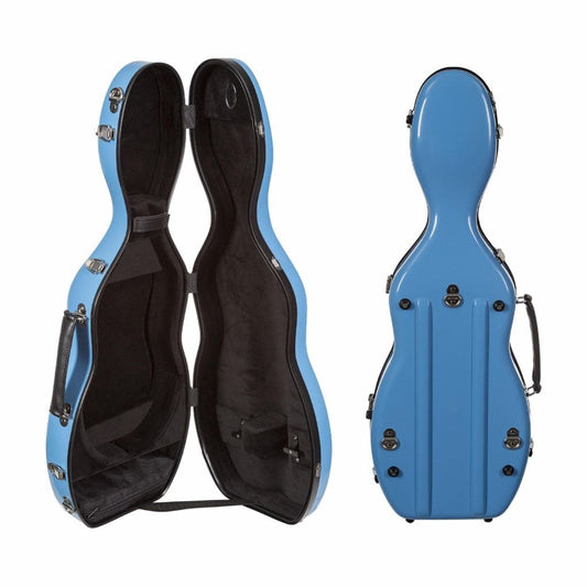 B1062FBLS-1-SBBK FIBER CELLO-SHAPED VN SKYBLUE