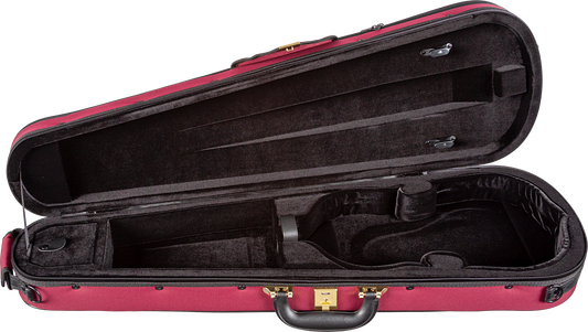 Howard Core, Superlight Violin Case 4/4 Burgundy and Cream